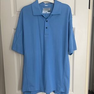 Cutter & Buck Sky Blue CB Dry Tec Polo Short Sleeve Polo Size Large